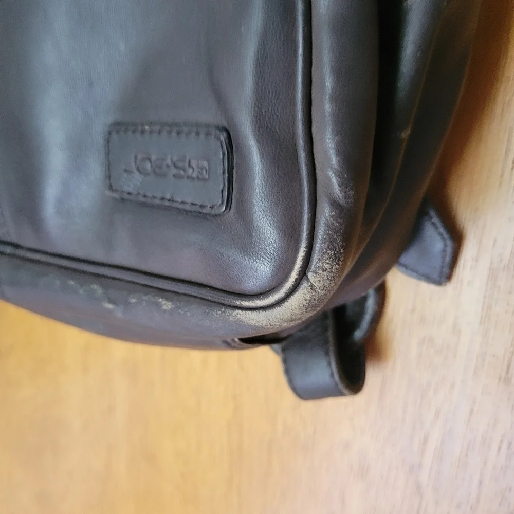 Joe’s Jeans Leather Backpack Fall Brown Black Work Travel
